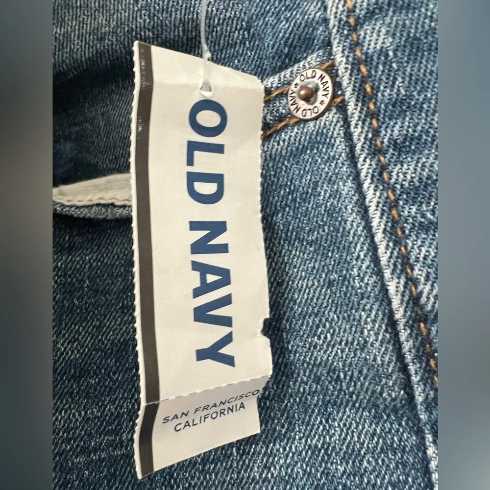 Old Navy Loose Ample Blue Denim Jeans - Picture 7 of 8